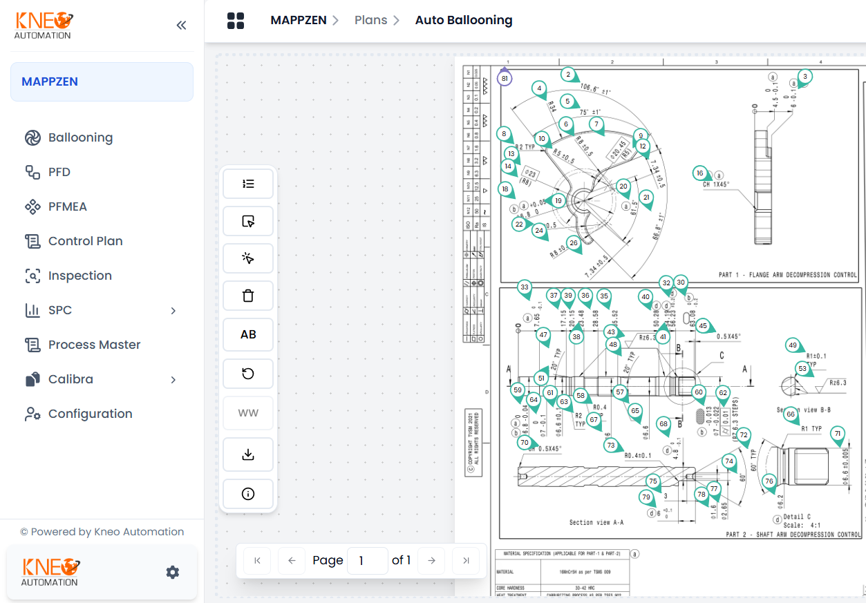 Auto Ballooning Software