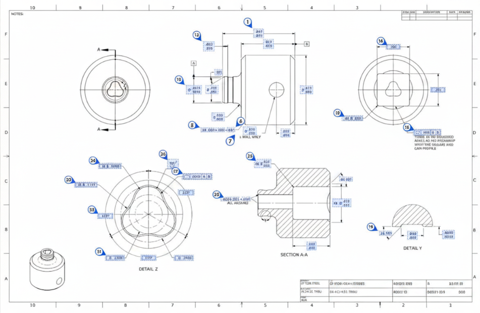KNEO Detailed Drawing Inspection